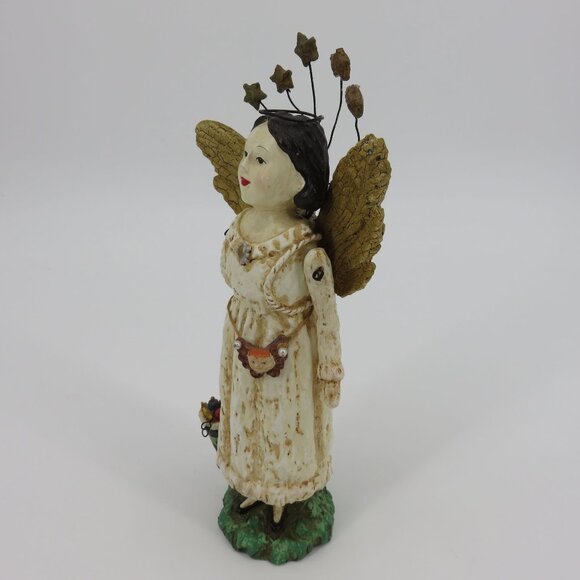 Bethany Lowe Primitive 10in Folk Art Angel Fairy Godmother Figurine Farmhouse - Picture 4 of 10